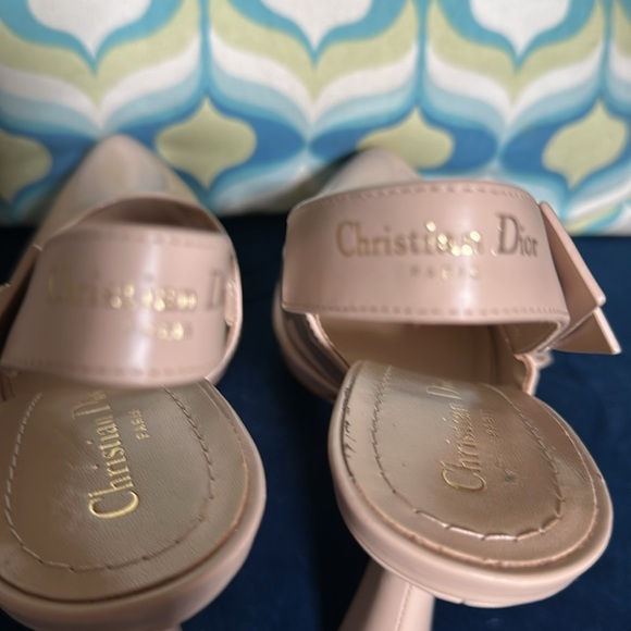 🆕🆕🆕DIOR Sweet-d Patent Slingback Pump in Beige SZ 39 1/2 US SZ 9 - Picture 6 of 6